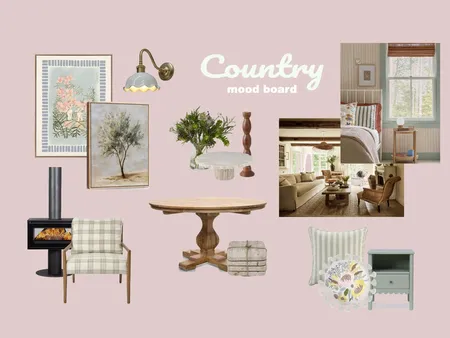 country Interior Design Mood Board by siennacook on Style Sourcebook