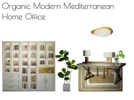 Organic Modern Mediterranean Home Office Interior Design Mood Board by al1168ster@gmail.com on Style Sourcebook