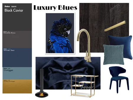 Luxury Blues Interior Design Mood Board by addieobyrne on Style Sourcebook