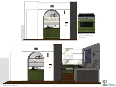 Tina Bar Green Interior Design Mood Board by DSdezines Interiors on Style Sourcebook