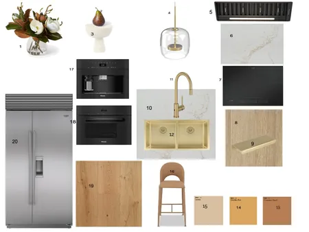 Kitchen Sample Board Interior Design Mood Board by Hoda Nozari on Style Sourcebook