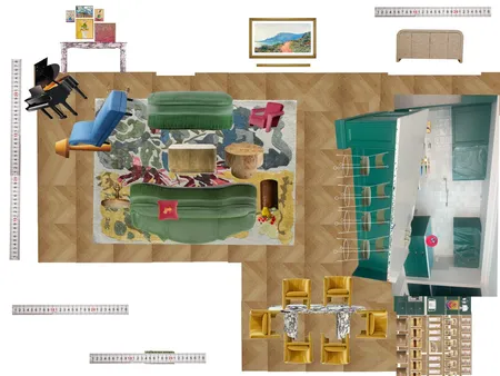 Great Room Space Planning Scale Interior Design Mood Board by dl2407