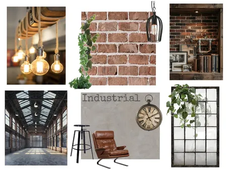 Design Style: Industrial Interior Design Mood Board by alexmacri
