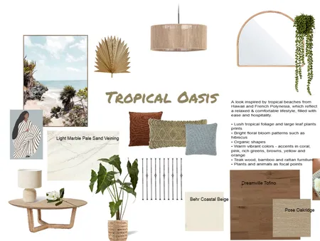 Tropical Oasis Zeigler Interior Design Mood Board by Cicco Design Studio