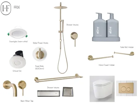 Gardiner Fixtures & Fittings Interior Design Mood Board by Ivy + Finch Design on Style Sourcebook
