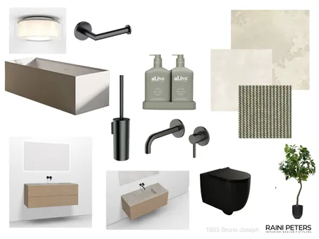 Main bathroom 1 Interior Design Mood Board by Raini Peters Interior Design + Styling
