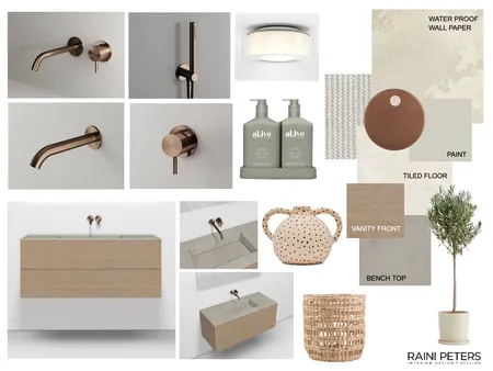 Main bathroom 2 Interior Design Mood Board by Raini Peters Interior Design + Styling on Style Sourcebook