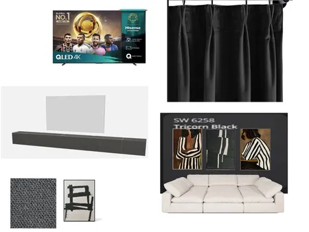 Media Room Interior Design Mood Board by alexk.gc24 on Style Sourcebook