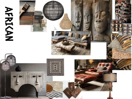 African Style Inspired Home Moodboard Interior Design Mood Board by designbysic on Style Sourcebook