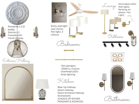 Minto House Lighting Design Interior Design Mood Board by Grace Your Space on Style Sourcebook