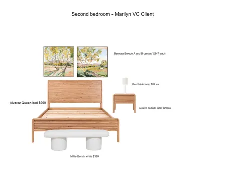 Marilyn VC Client spare bedroom Interior Design Mood Board by Ange M on Style Sourcebook