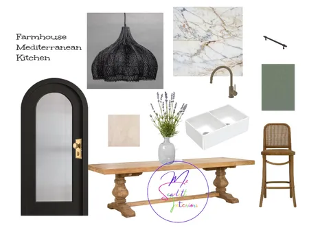 Farmhouse Mediterranean Kitchen Interior Design Mood Board by Mz Scarlett Interiors on Style Sourcebook