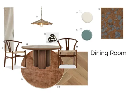 Dining Room Module 9 Interior Design Mood Board by SamanthaEberhart