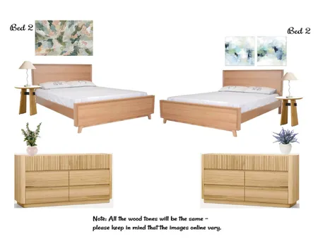 Coastal twin rooms Interior Design Mood Board by Interiors By Zai on Style Sourcebook