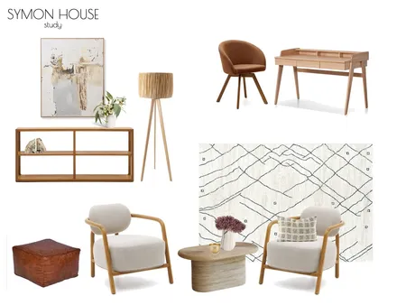 SYMON HOME study Interior Design Mood Board by Gather & Place on Style Sourcebook