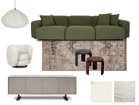 Earthy Living Room Interior Design Mood Board by Style Sourcebook
