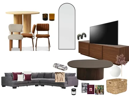 Living/Dining Interior Design Mood Board by taylanichols22@hotmail.com