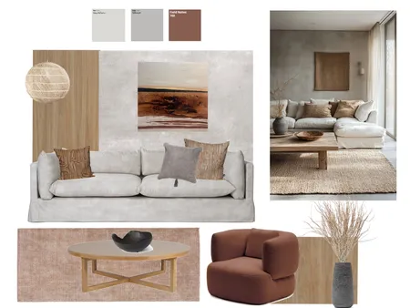 Regina Living room - calm earthy organic coastal Interior Design Mood Board by Evolve Creative Interiors on Style Sourcebook