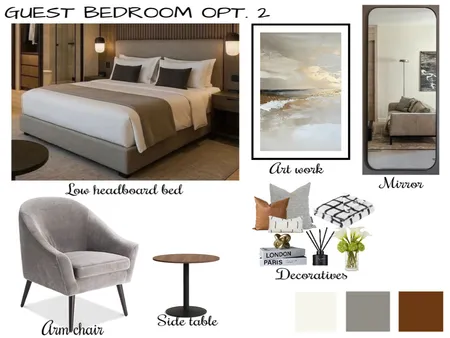 Option 2 guest bedroom Interior Design Mood Board by kehindeh052@gmail.com