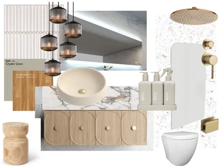Northbridge Bathroom Darker tones Interior Design Mood Board by TarveranInteriors on Style Sourcebook