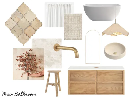 Main Bathroom Interior Design Mood Board by catherinevanzin on Style Sourcebook