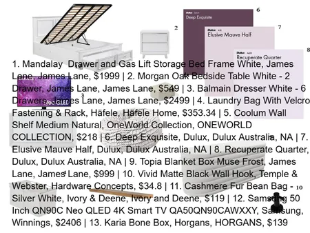 module 5 bedroom extra storage Interior Design Mood Board by olinanemer on Style Sourcebook