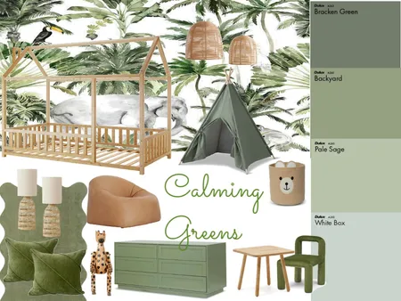 Kids Green Bedroom Interior Design Mood Board by majellal on Style Sourcebook