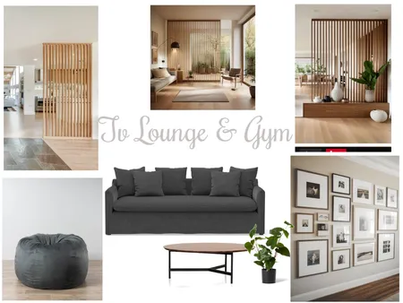 Tammy Lane TV Lounge & Gym Interior Design Mood Board by Carla Dunn Interiors