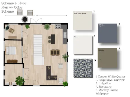 Floorplan w/ Color Scheme Interior Design Mood Board by shawnaj12 on Style Sourcebook