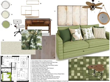 Guest bedroom / office Interior Design Mood Board by EvanHarrington on Style Sourcebook