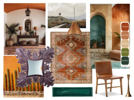 Spanish Hacienda Interior Design Mood Board by By Krystal Welch