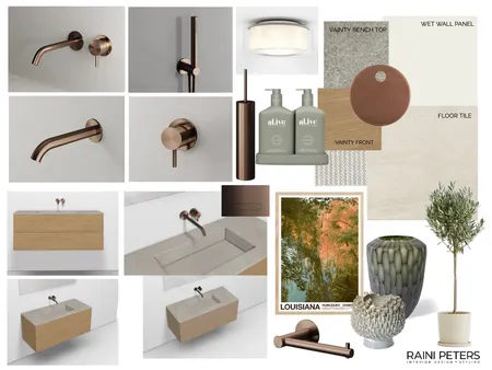 Main bathroom 5 Interior Design Mood Board by Raini Peters Interior Design + Styling on Style Sourcebook