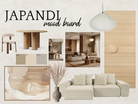Japandi 2 Interior Design Mood Board by Kiekie