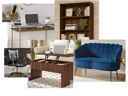 Navy&Gold Office Interior Design Mood Board by Klindsay0110 on Style Sourcebook