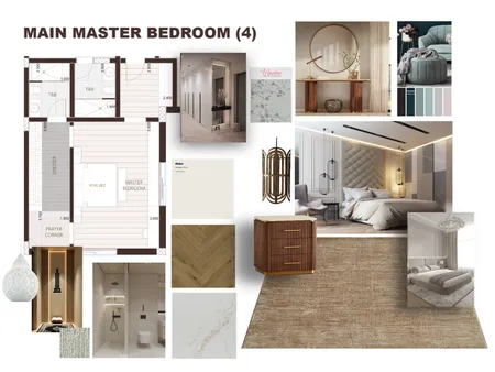MAIN MASTER BEDROOM Interior Design Mood Board by norhassan