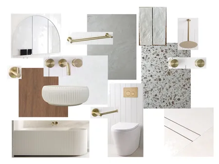 Upstairs Bathroom Interior Design Mood Board by Maddie Designs on Style Sourcebook