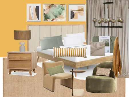 MCM bedroom Interior Design Mood Board by Salwa 25 on Style Sourcebook