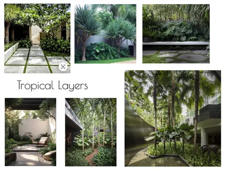 Tropical Layers Interior Design Mood Board by Olive & Pink
