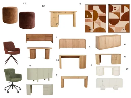 Williamstown Study - Options Interior Design Mood Board by Design Concept by TMC on Style Sourcebook