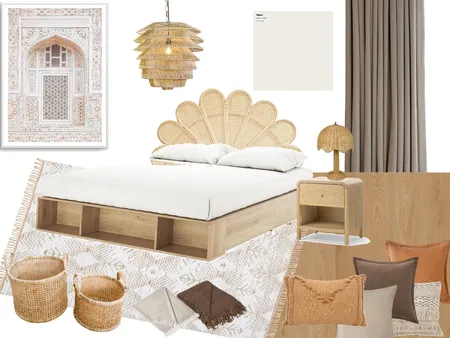 boho bedroom Interior Design Mood Board by melissa lupton on Style Sourcebook