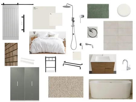 master & ensuite green grey Interior Design Mood Board by b on Style Sourcebook