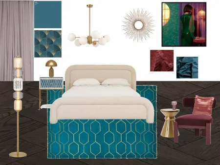 art deco bedroom.1 Interior Design Mood Board by melissa lupton on Style Sourcebook