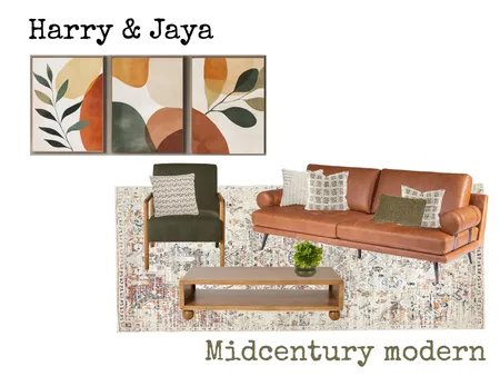Mid century modern Harry & Jaya Interior Design Mood Board by Botanic Interiors on Style Sourcebook
