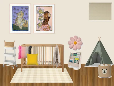 Baby Girl Room 2 Interior Design Mood Board by tutuprat