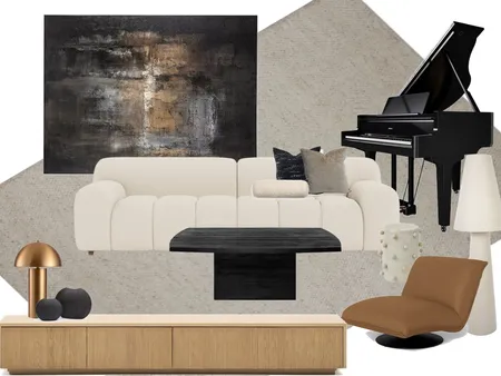 1 hopetoun way, new farm -  main lounge room dark two Interior Design Mood Board by tlaws