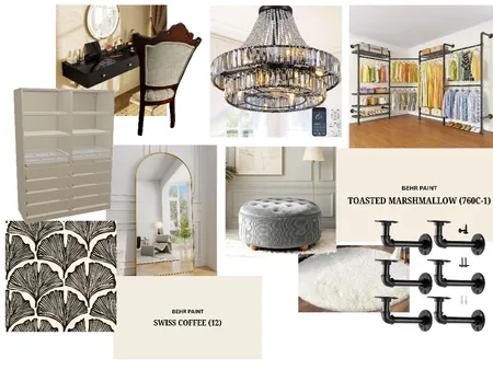 black and white closet Interior Design Mood Board by emaress