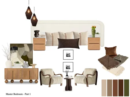 6 Serengeti - Master Bedroom Interior Design Mood Board by Paballo