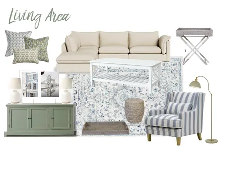 Living Area Interior Design Mood Board by Helen Laverty Interiors