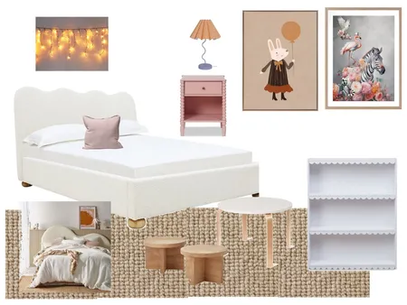 Girls Bedroom Interior Design Mood Board by CasaDesigns