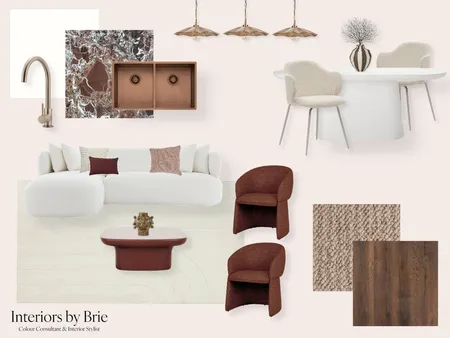 Burgundy Interior Design Mood Board by Interiors by Brie